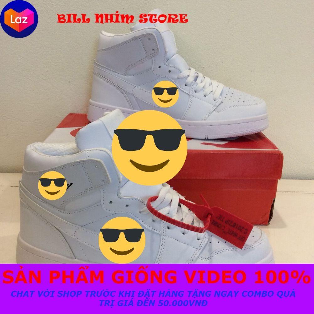 Giầy Sneaker Cao Cổ Bóng Rổ J.D Trắng (FULL BOX)