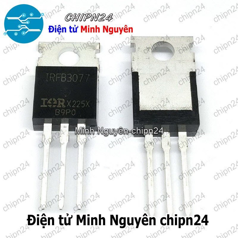 [1 con] (KT1) Mosfet IRFB3077 TO-220 120A 75V Kênh N (IRFB3077PBF) - HH006916