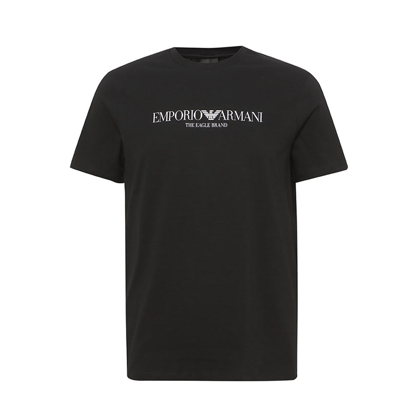 Emporio Armani / Armani new product round neck cotton short-sleeved T-shirt  Fashion Trim Tid 