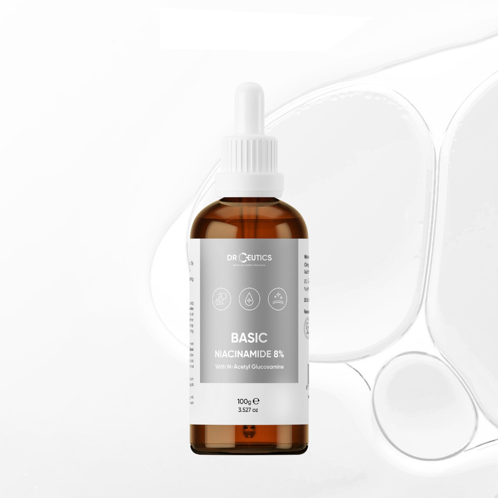 Tinh Chất Niacinamide Basic 8% DrCeutics Cho Da Dầu Mụn