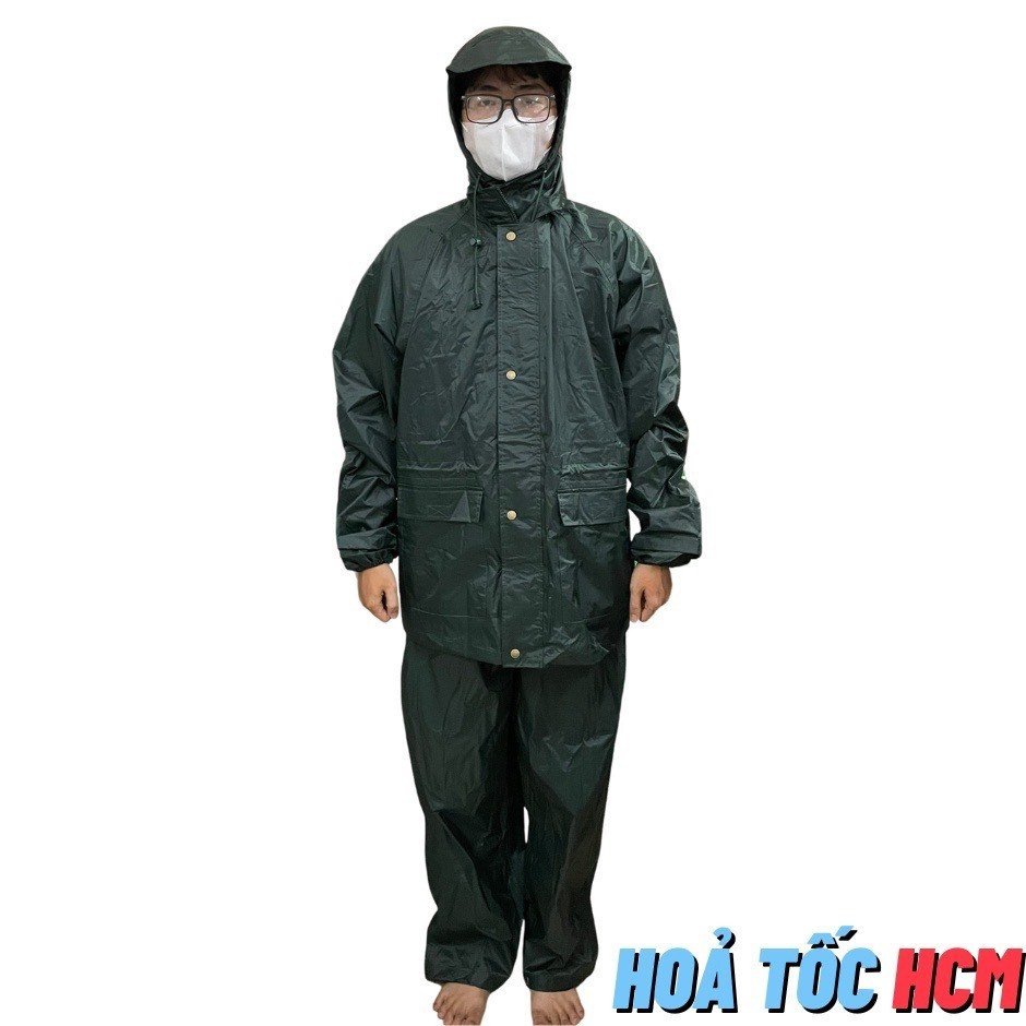 Áo Mưa Quân Nhu xanh đậm