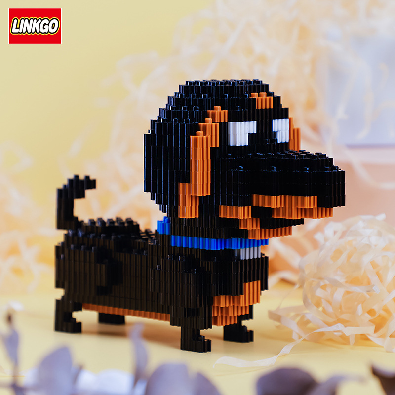 Bộ đồ chơi lắp ráp Đẳng Cấp Thú Cưng - Mô hình 3D LINKGO Nanoblock