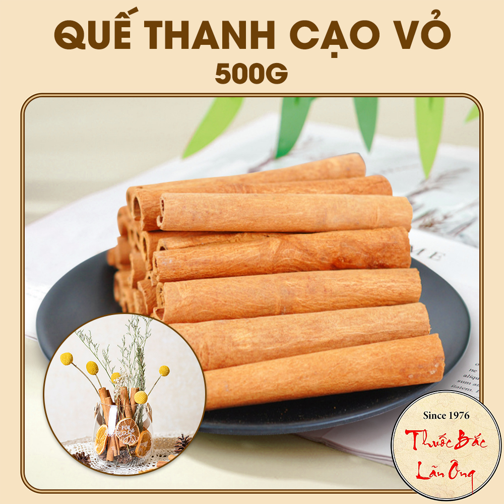 Quế thanh cạo vỏ 500g, trà quế thanh đẹp 8cm, dùng pha trà cam quế, decor, trang trí, làm bánh