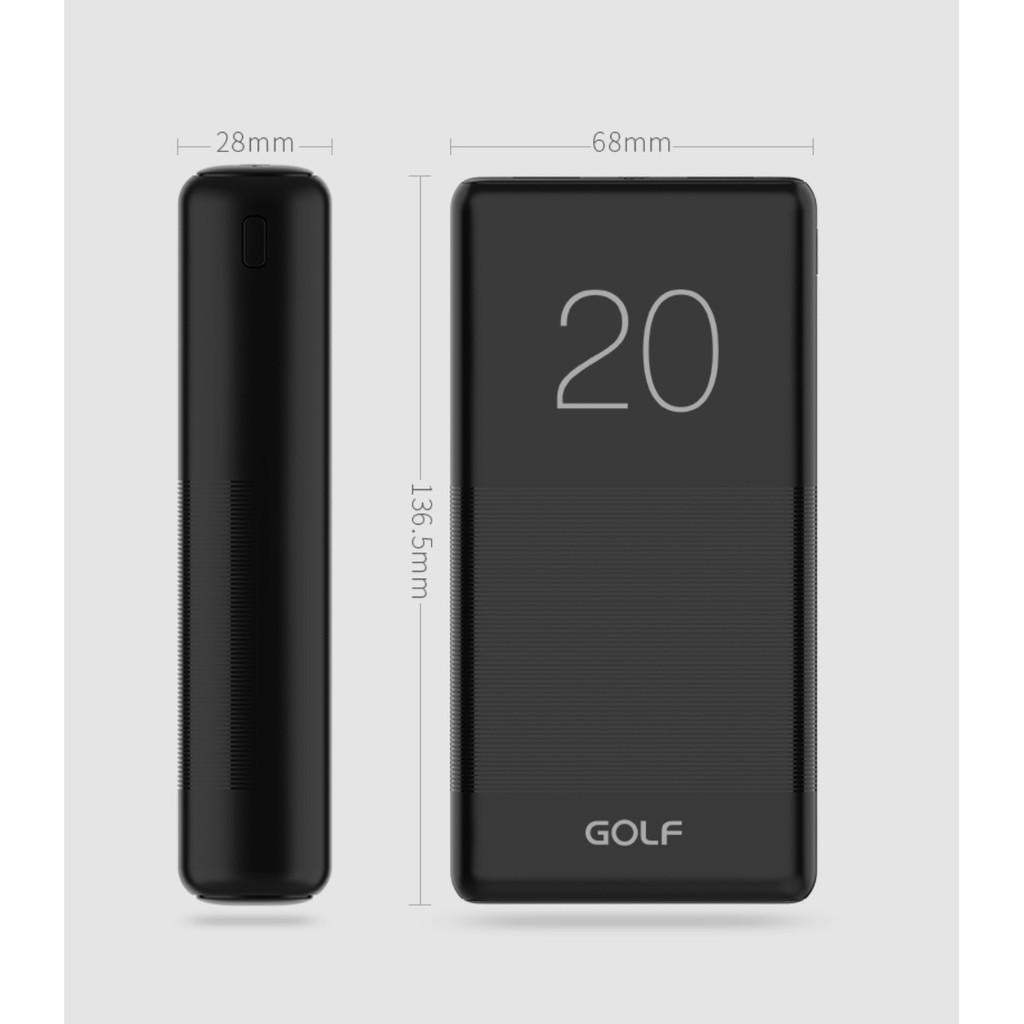 Pin sạc dự phòng Golf Candy 10.000mAh G80