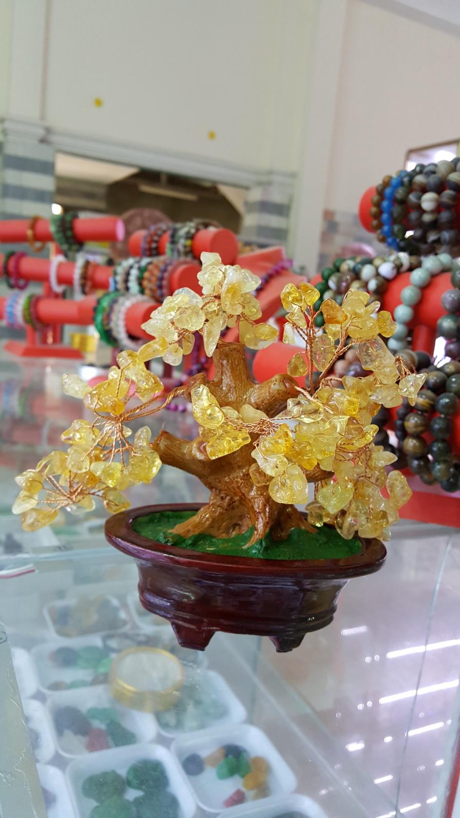Cây Tài Lộc Đá Thạch Anh Để Bàn Làm Việc