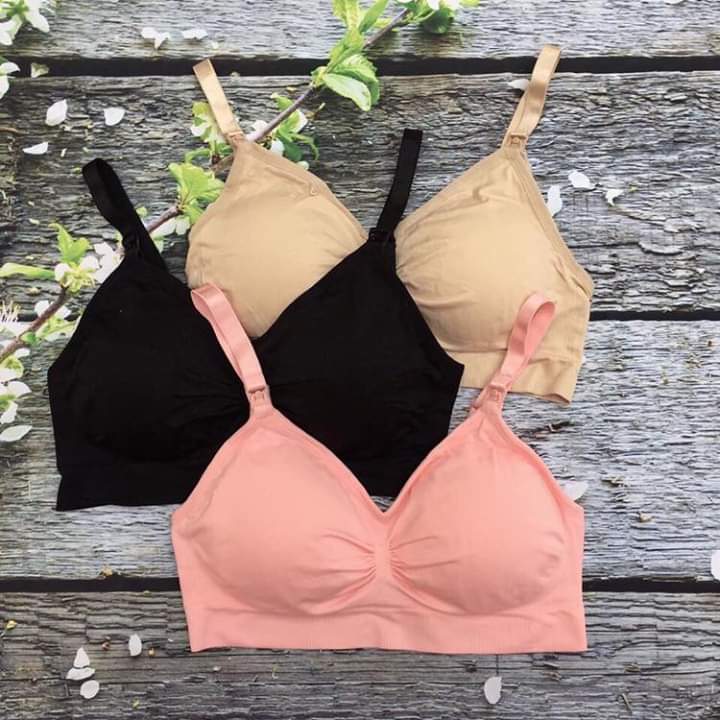 [CÓ 4 SIZE 40-100KG] Áo ngực bầu và sau sinh cho con bú chống chảy xệ không gọng, siêu mềm, thoáng khí, mút rời - CAM KẾT HÀNG LOẠI 1