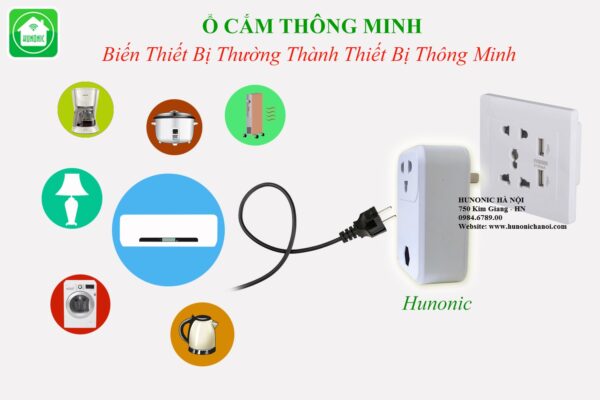 ổ cắm WIFI thông minh Hunonic SK01