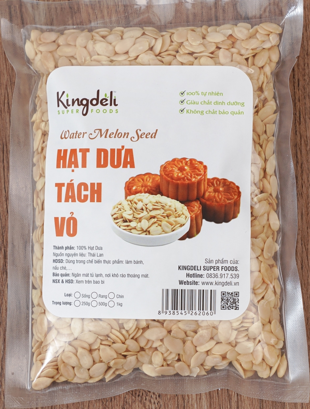 Hạt dưa tách vỏ chưa rang