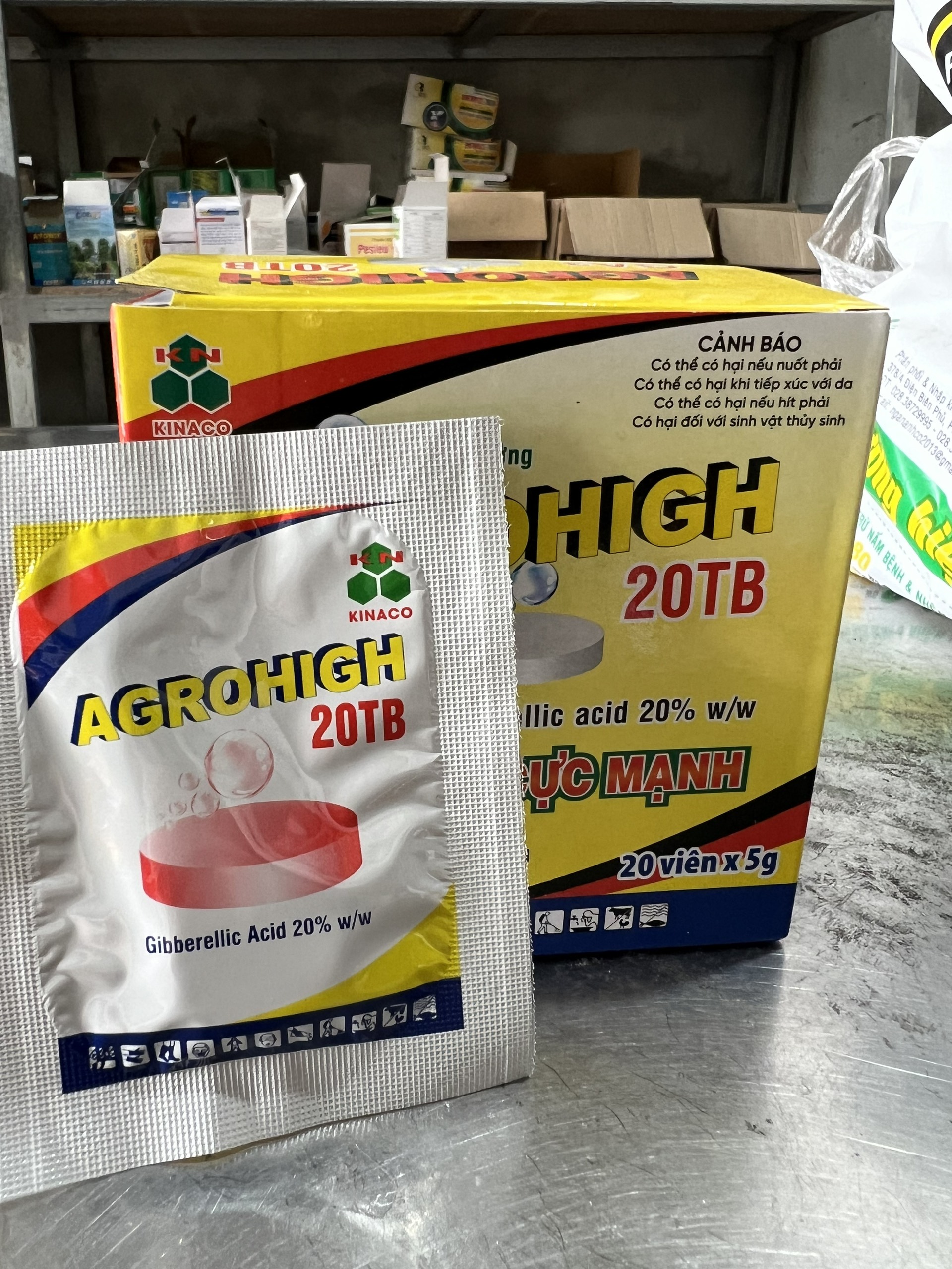 GA3 Thái Lan Điều hoà sinh trưởng cho cây trồng (viên 5gr)