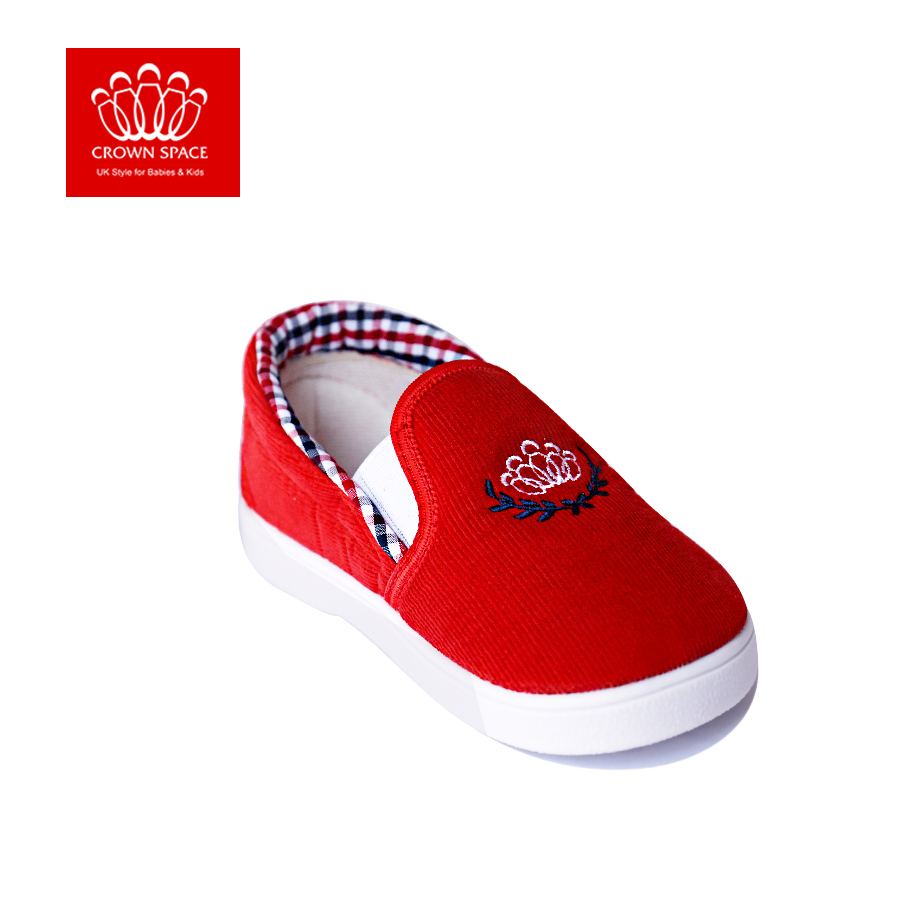 Giày Vải Tập Đi Bé Trai Bé Gái Đẹp Crown UK Royale Baby Walking Shoes Trẻ em Cao Cấp 132857 Nhẹ Êm Size 3-6/1-3 Tuổi