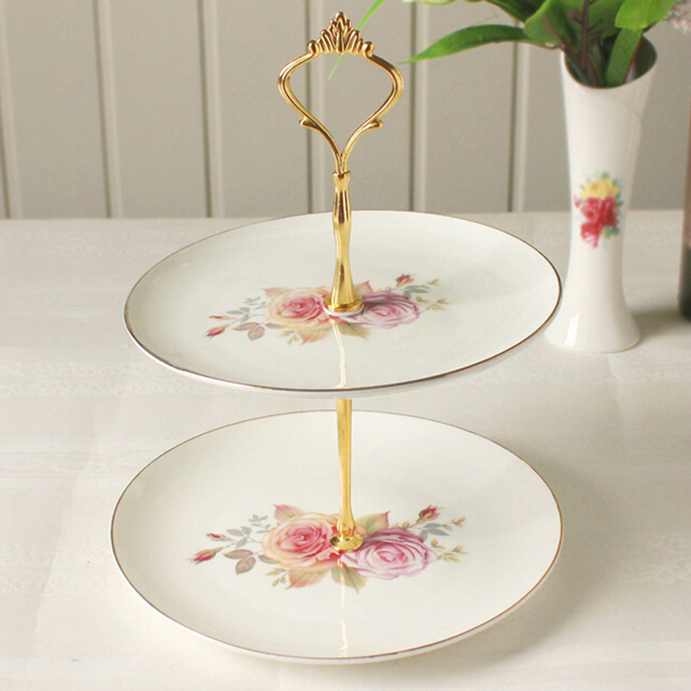 Chuntian 1 bộ giá đỡ đĩa bánh ngọt 3 hoặc 2 tầng mới phụ kiện giá đỡ đĩa cứng