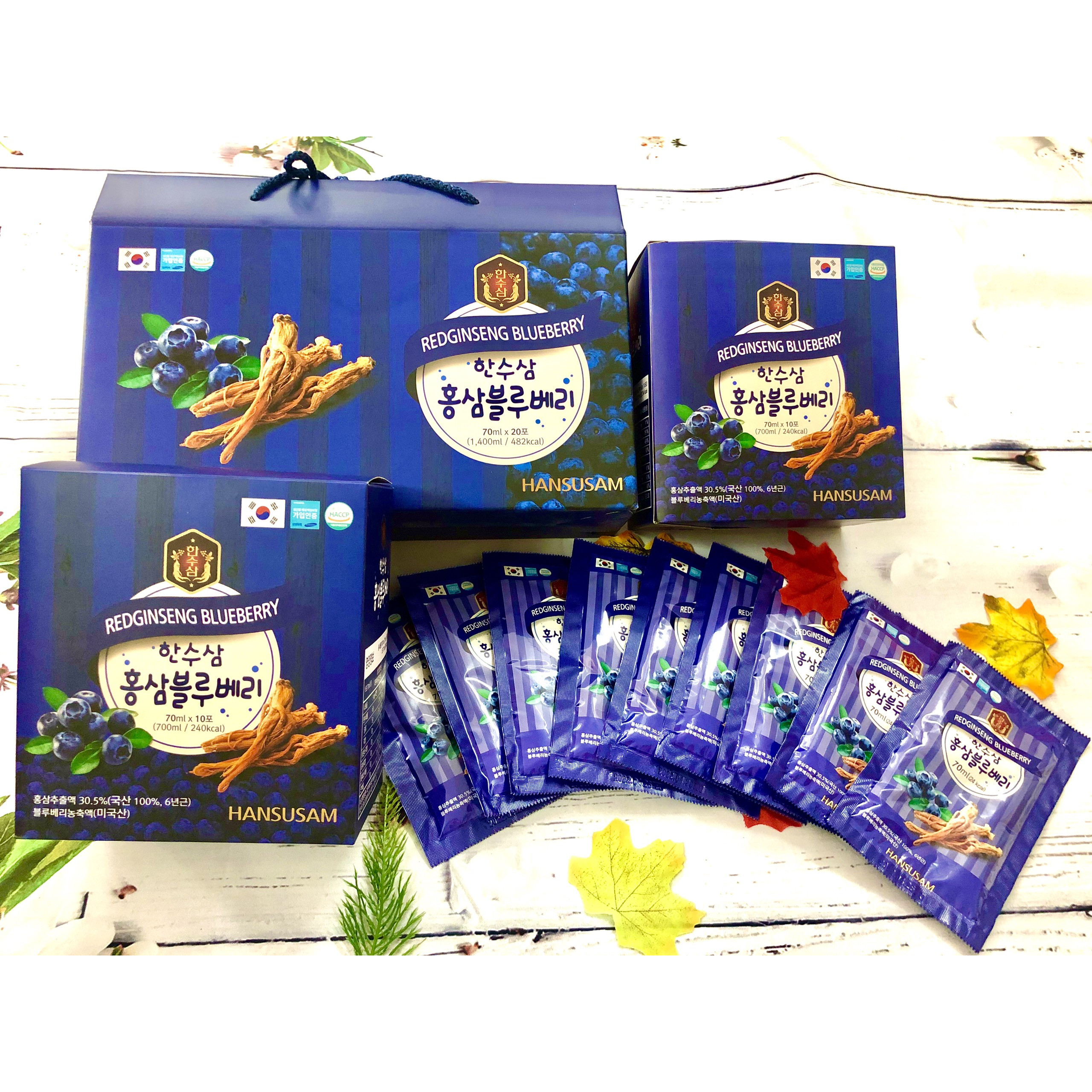 Nước Hồng Sâm Việt Quốc HANSUSAM (70ml x 20 gói)