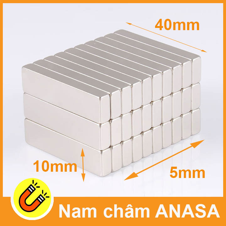 Nam châm đất hiếm 40x10x5mm siêu mạnh