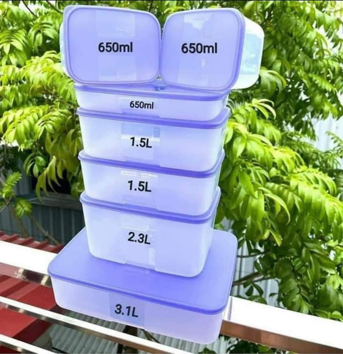 Bộ hộp trữ đông Tupperware Freezermate Essential Set 7