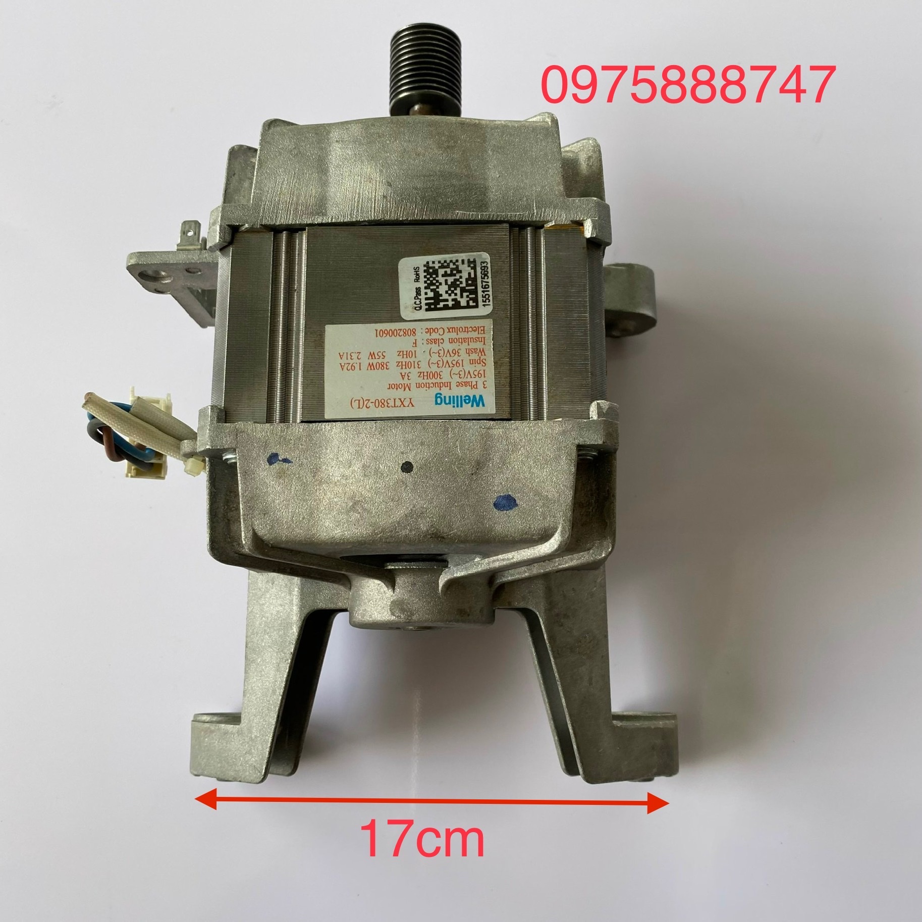 Moter máy giặt Electrolux EWF-12942 ( hãng tháo máy )