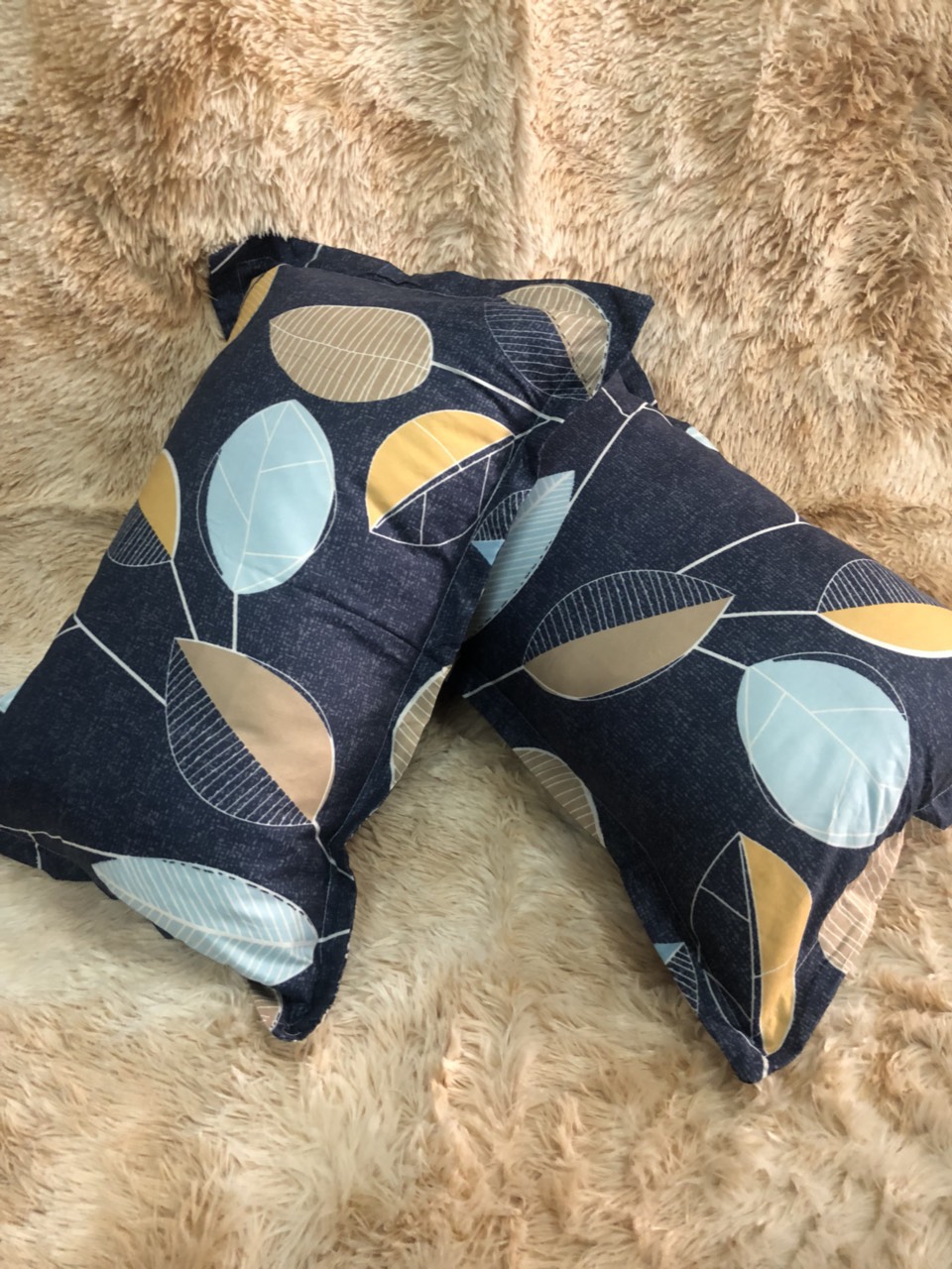 Combo 2 Vỏ gối nằm,áo gối nằm cotton poly-M411