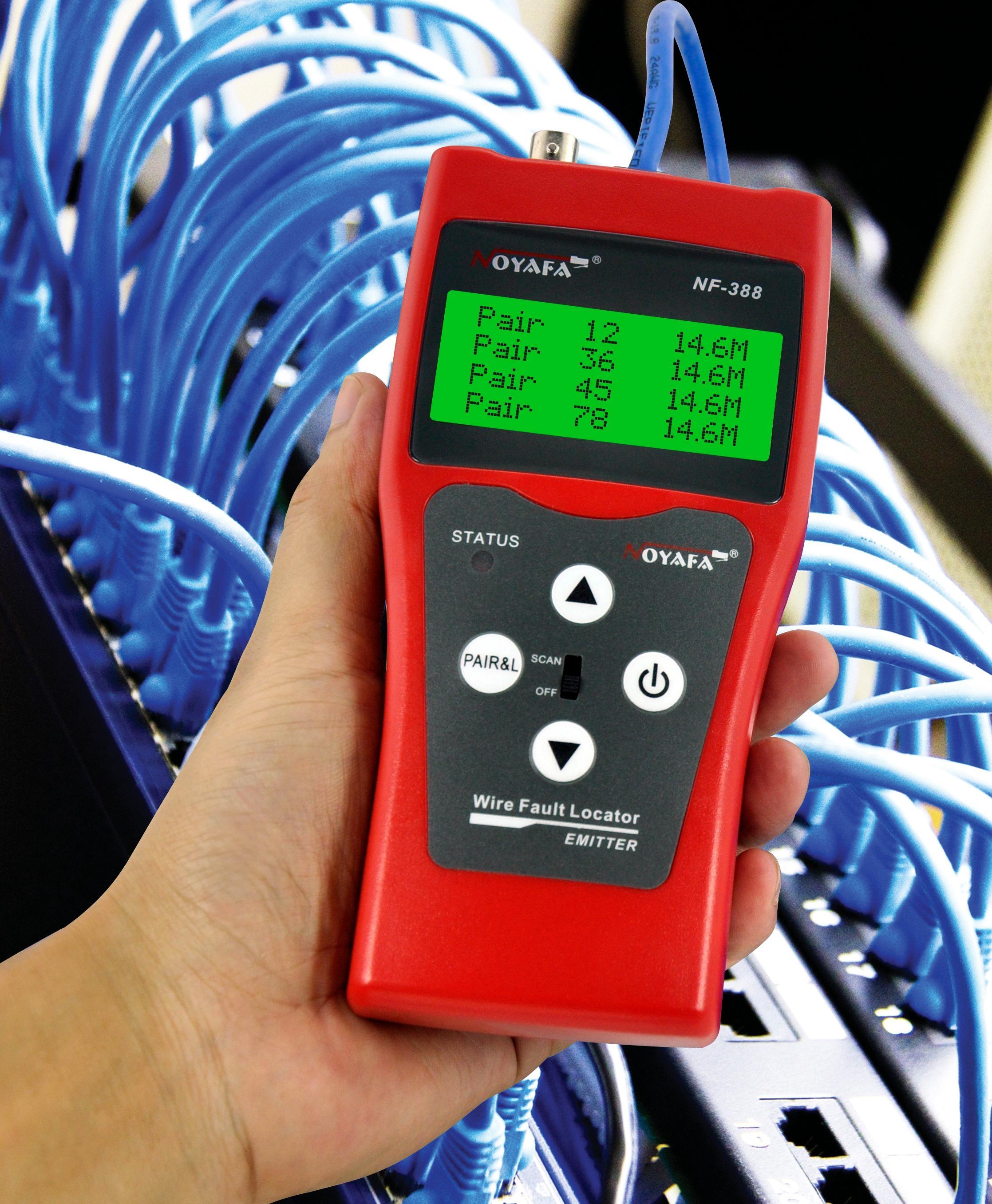 Máy test mạng NF-388 đo số mét cáp (Đỏ)