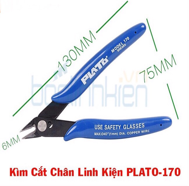 Kiềm cắt chân linh kiện PLATO-170 _TKDN