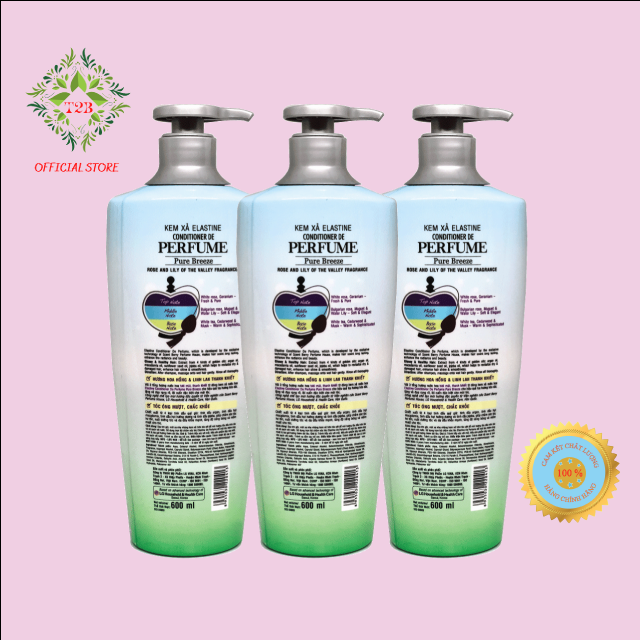 Dầu Xả Elastine Hương Nước Hoa Pure Breeze 600g