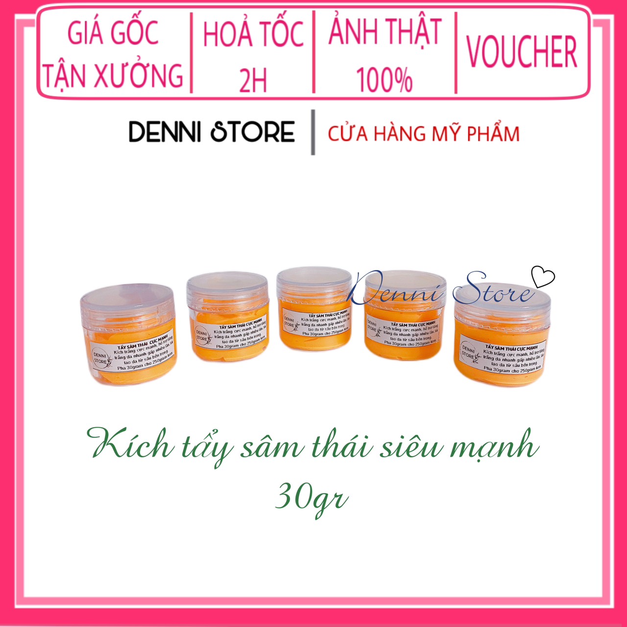 [HCM]Lẻ hộp kích tẩy sâm xịn cực mạnh 30g