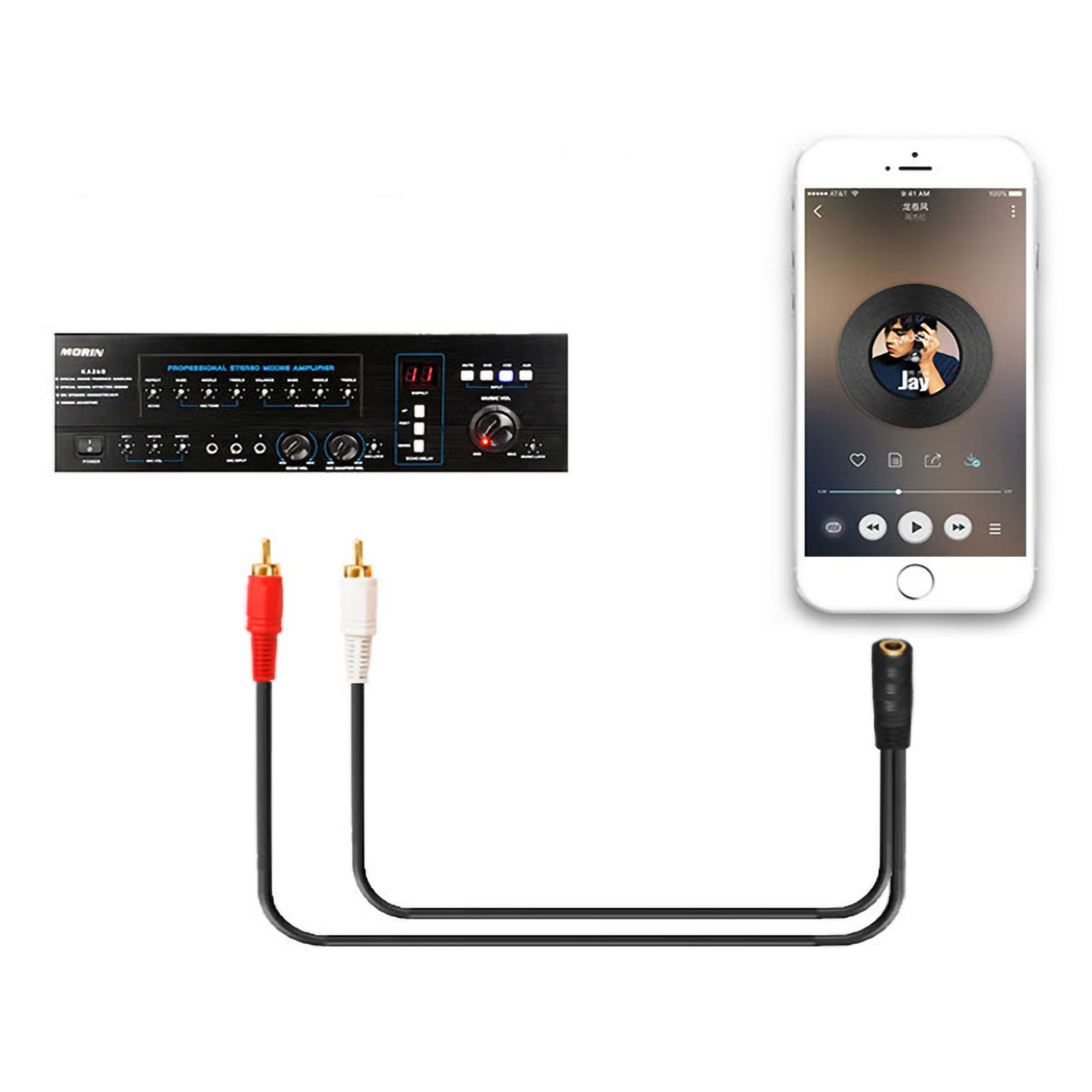 Jack 3.5 Ra Hoa Sen AV/RCA