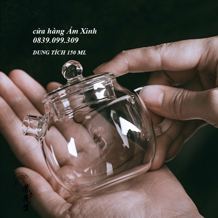 Ấm thủy tinh pha trà 150 ml