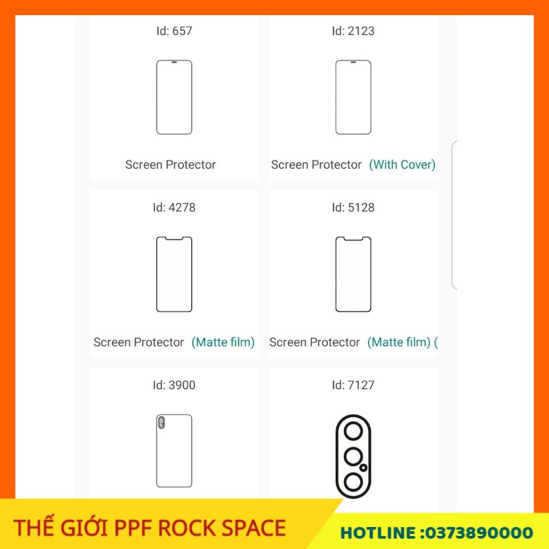 Dán màn hình PPF Apple iPhone Xs Max ( Có Mặt trước, Mặt Sau, Full bộ theo lựa chọn) Rock Space