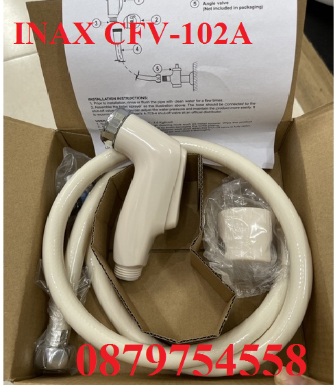 Vòi Xịt Rửa Vệ Sinh INAX CFV-102A chính hãng, bảo hành 2 năm CFV102A ...