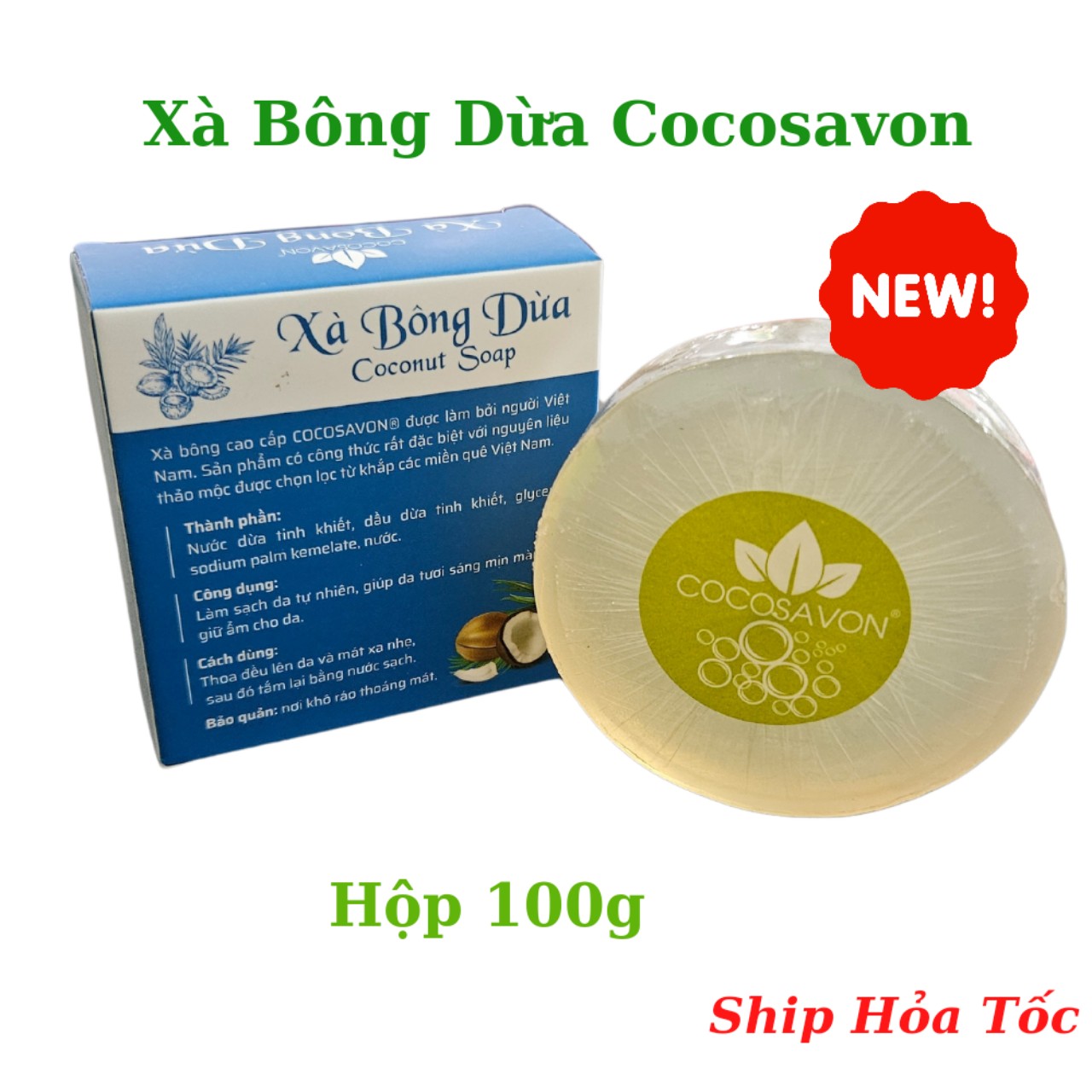Xà bông dừa Cocosavon 100g