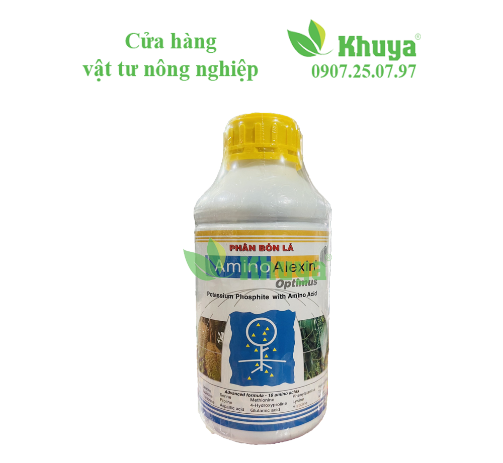 Phân bón lá PK sinh học Growmore Amino Alexin Optimus 1 lít