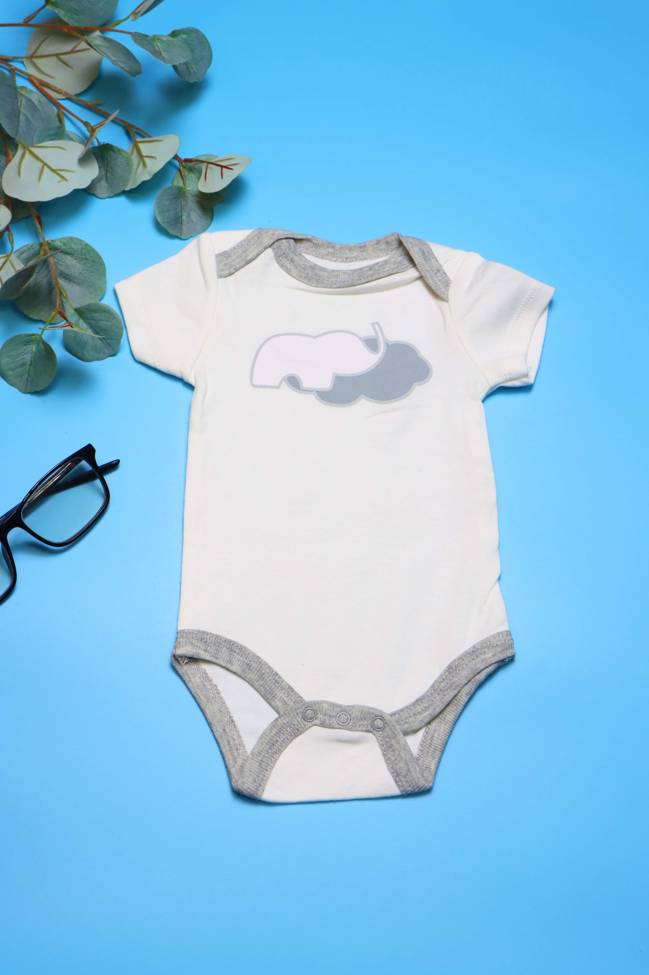 Set 5 bộ bodysuit bé trai từ 0 - 12 tháng tuổi