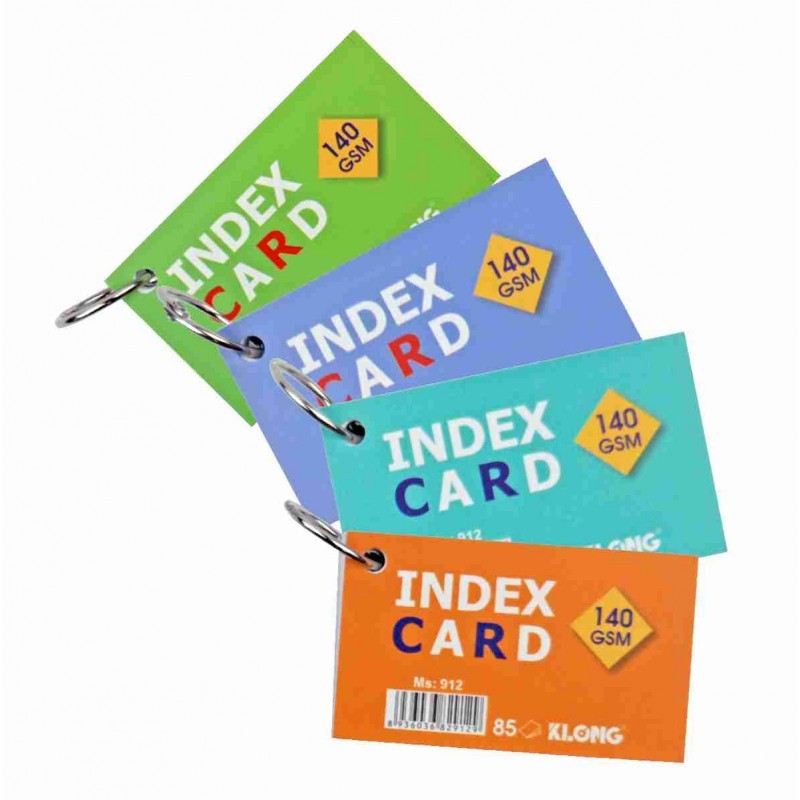Tập thẻ Index Card A7 - móc treo KLong-MS912
