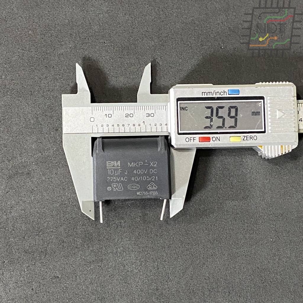 Tụ Bếp Từ Đứng Ốm 10UF