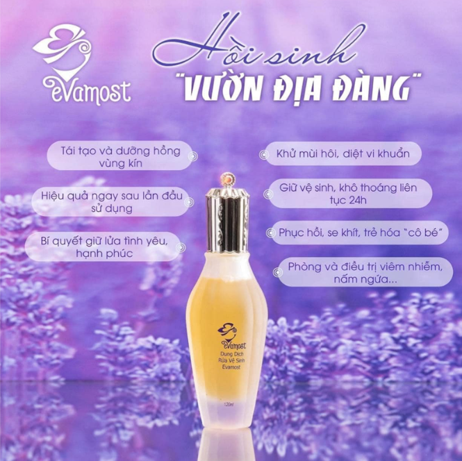 [Hoàn tiền 20%] Dung dịch vệ sinh phụ nữ Evamost 120ml