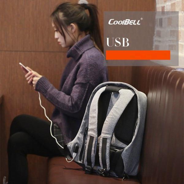 Balo laptop thời trang coolbell 8001 15.6'' (màu đen)