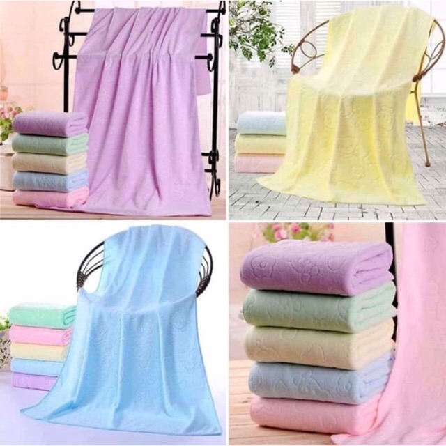 Khăn Tắm Khăn Quấn Bé Siêu Mềm Mịn Mỏng 1m4 Set 2 Khăn
