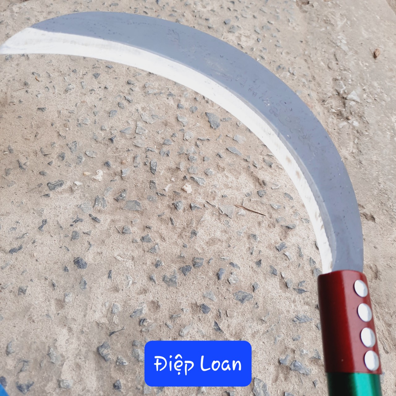 Dao (Liềm) phát cỏ cắt cỏ, cắt lúa, liềm thép cắt sắc bén dài 55,5cm ( loại to)