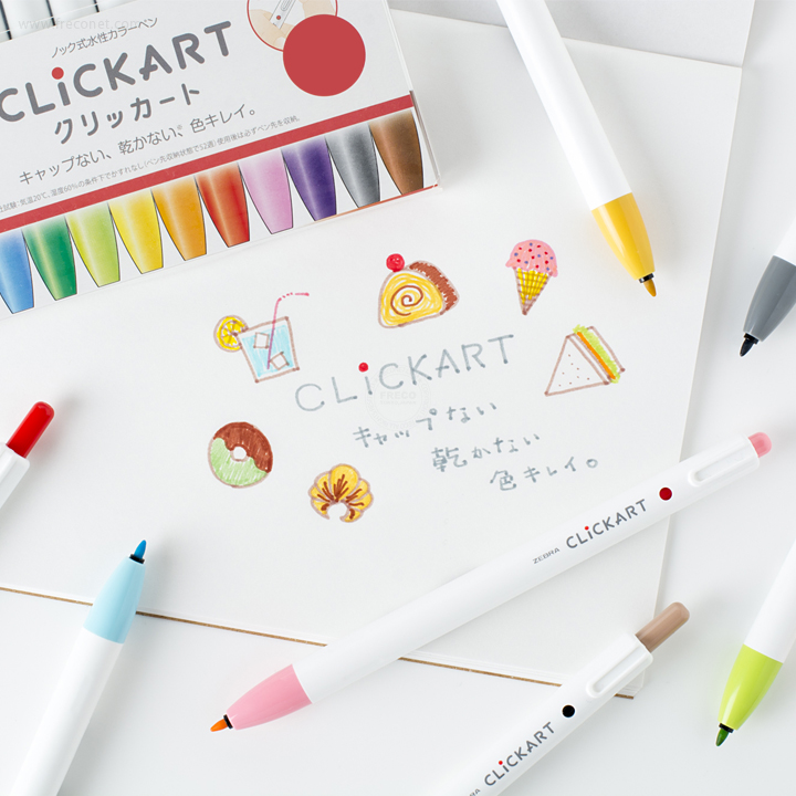 Bút Zebra click art Knock sign pen cỡ 0.6mm