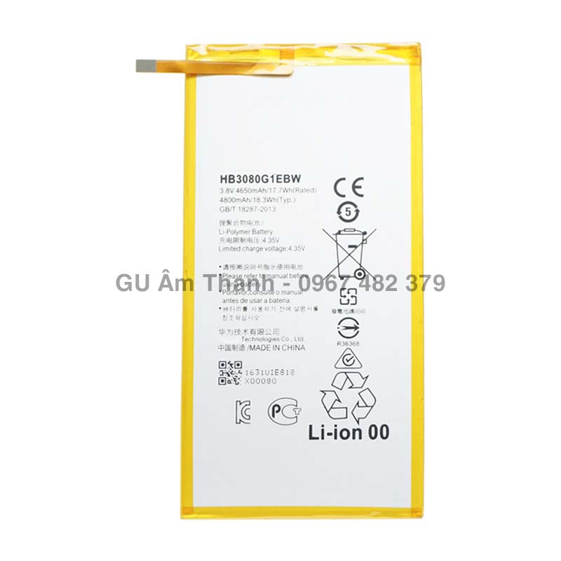 Pin cho huawei mediapad t1 10 t1-a21l dung lượng 4800mah zin máy