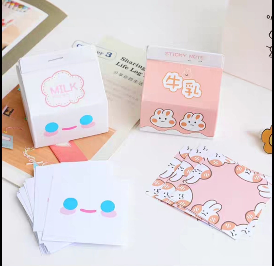 Giay note hình hộp sữa/ hộp trà (200 tờ)