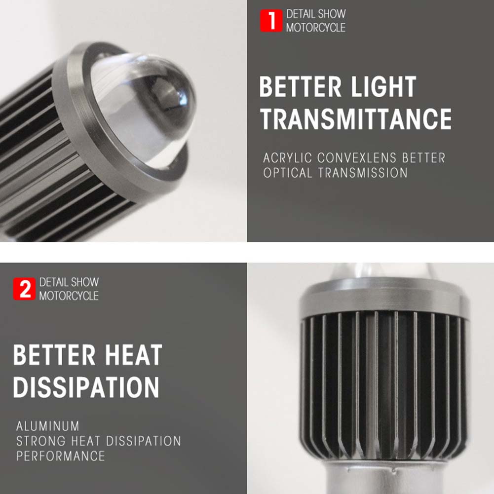 Đèn pha siêu sáng H4 LED, đèn pha/ cốt cho xe máy