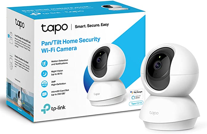 TP-Link Tapo C210 & Tapo C200 Smart Camera Pan Tilt Home WiFi Camera | Wireless Indoor Security Camera 1080p (Full HD) | Up to 30 ft Night Vision | Up to 128 GB microSD Card Slot | Works w/Alexa and Google
