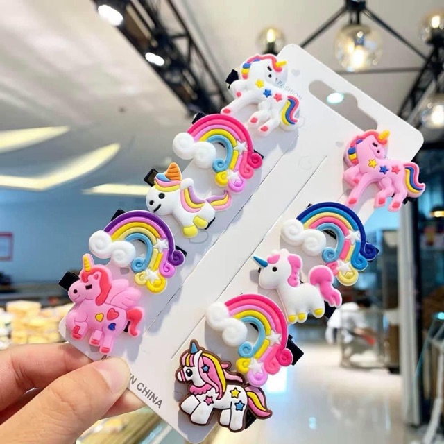 Vỉ kẹp tóc cute cho bé