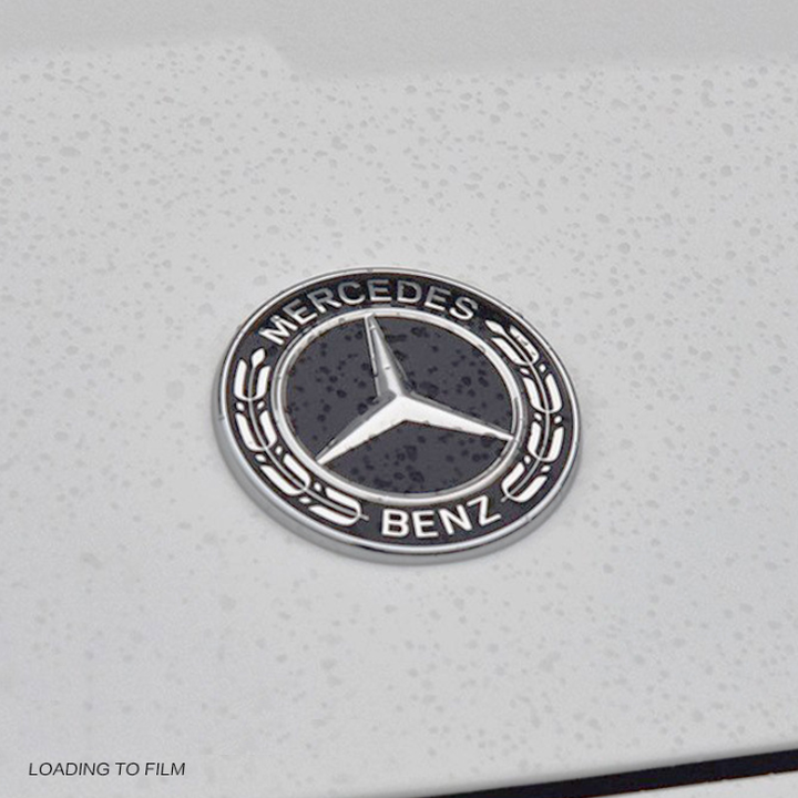 Logo nắp capo đầu xe ô tô-Mercedes W204 - Đường kính 57mm