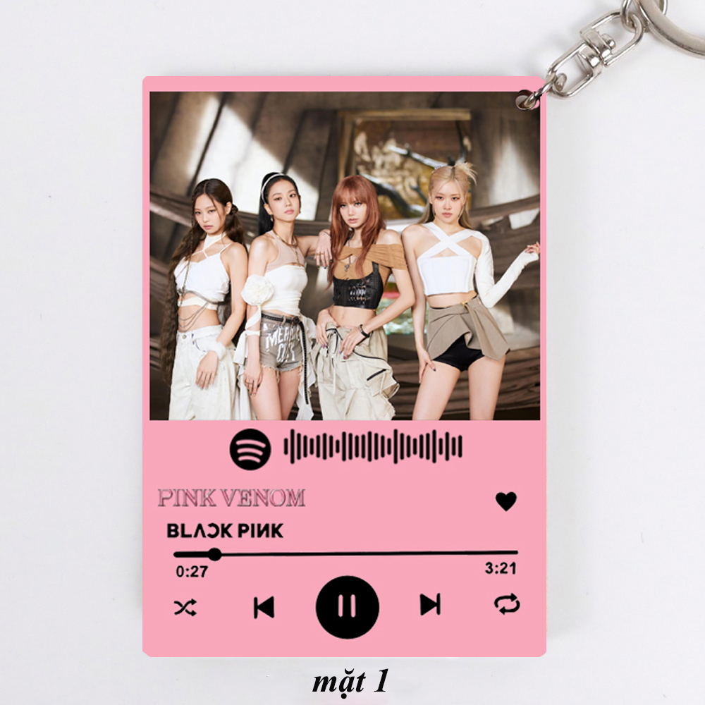 Móc khóa spotify Blackpink ( 2 mặt khác nhau)