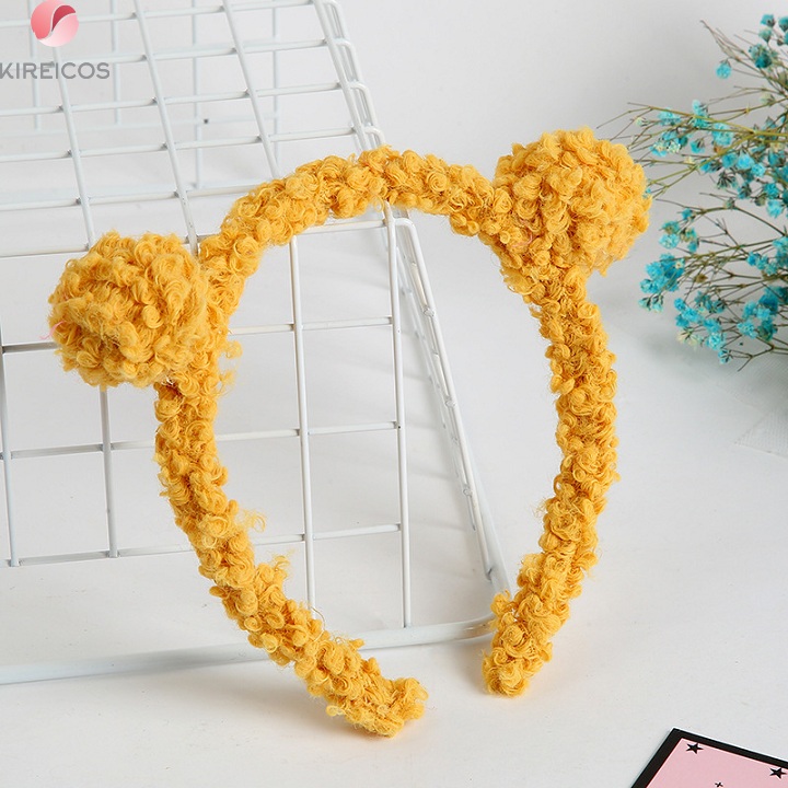 [HCM]Cài Tóc Lông Xù 2 Tai Nhỏ Siêu Cute