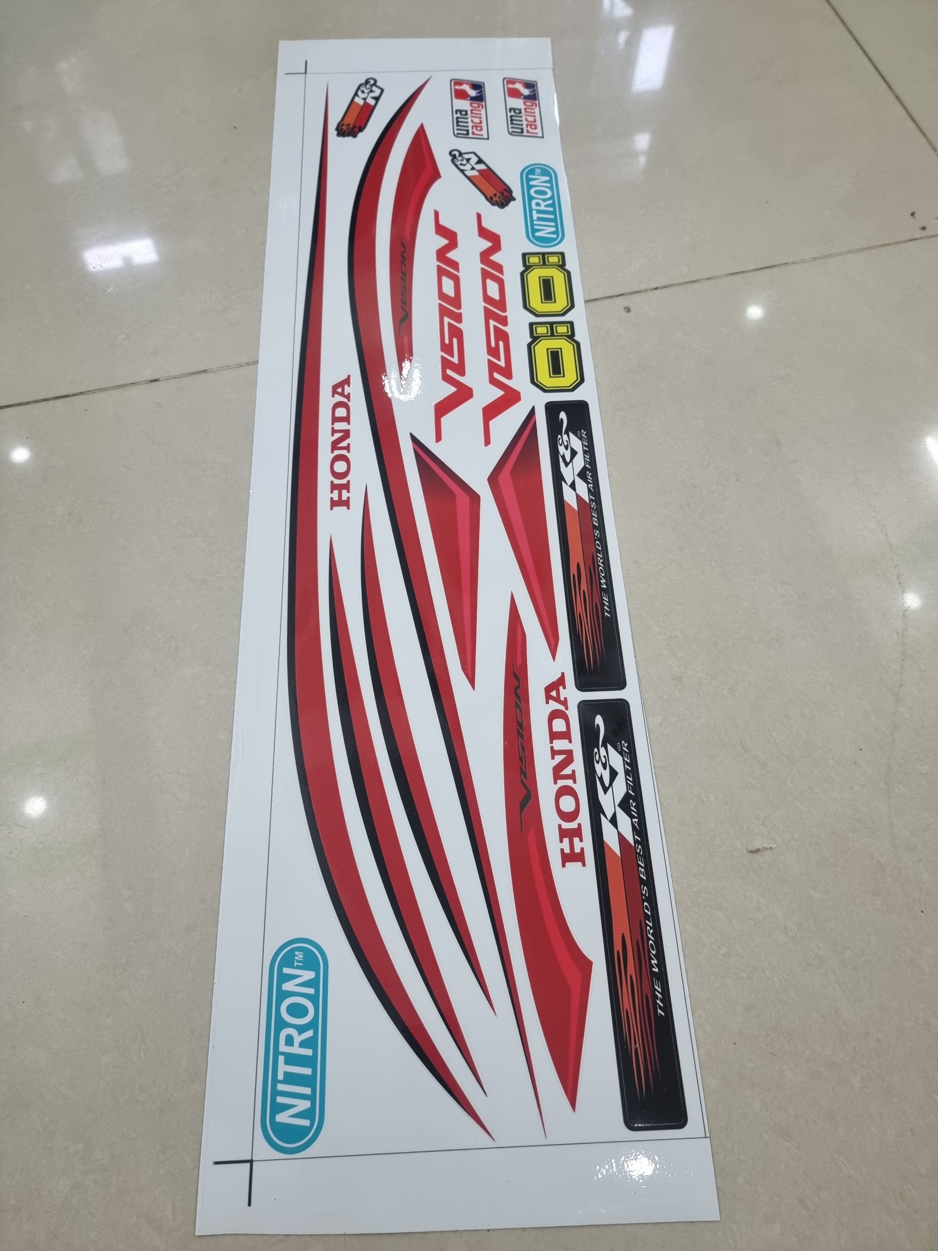 Tem xe Vision 2016 chỉ tặng logo