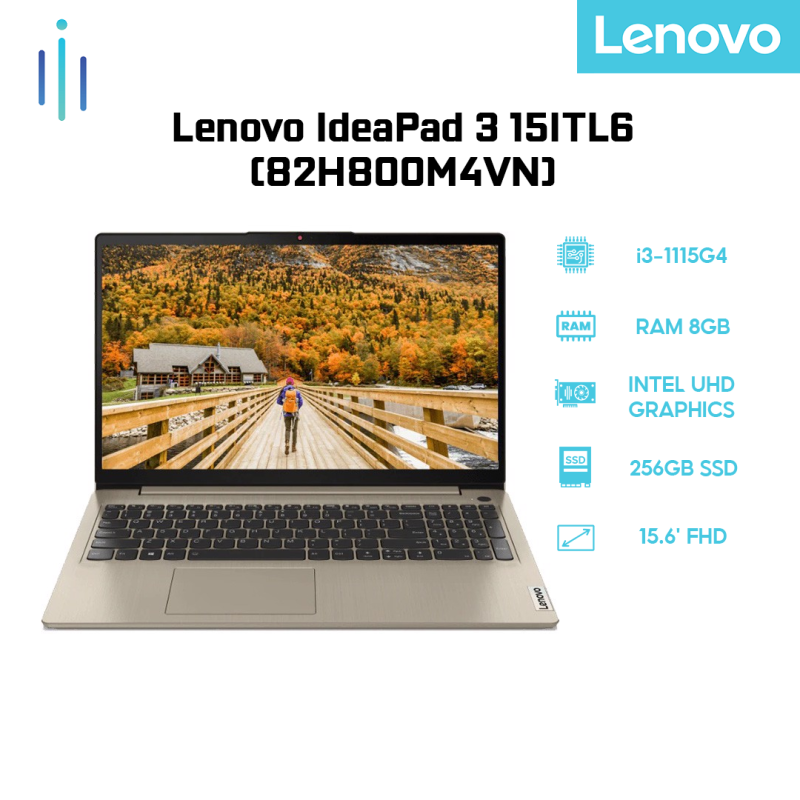Bảng giá Laptop Lenovo IdeaPad 3 15ITL6 (82H800M4VN) (i3-1115G4 | 8GB | 256GB | Intel UHD Graphics | 15.6 FHD | Win 10) Phong Vũ