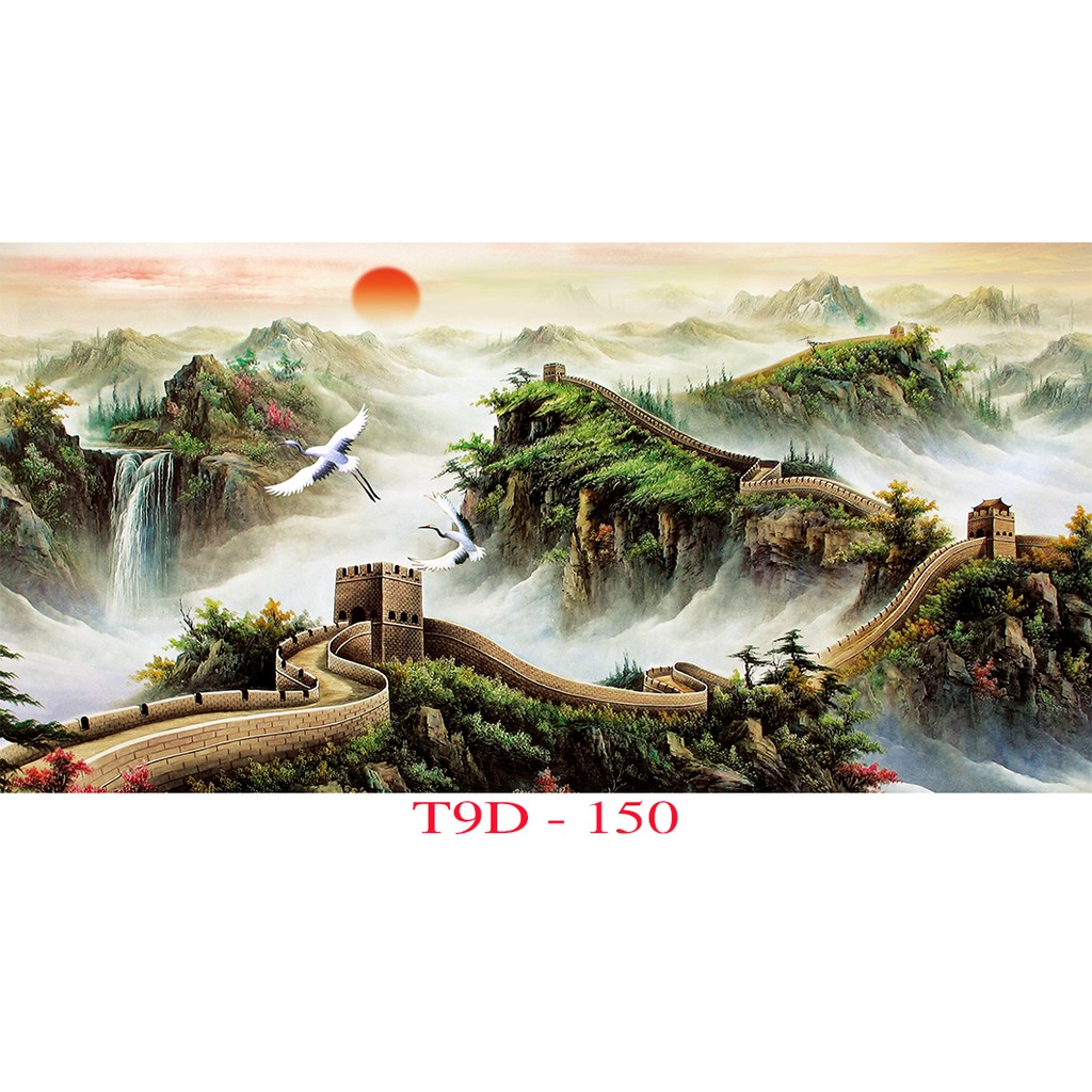Tranh 3D bể cá mã T9D-150 kt (60,80,90,100,1m2,1m5,1m6)