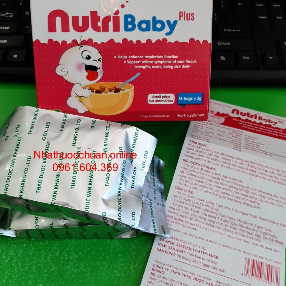 Cốm vi sinh NutriBaby Plus ( Hộp 16 gói)